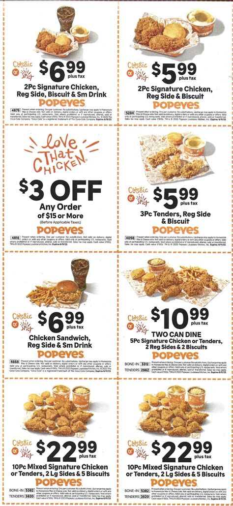 popeyes coupons 2023 in store